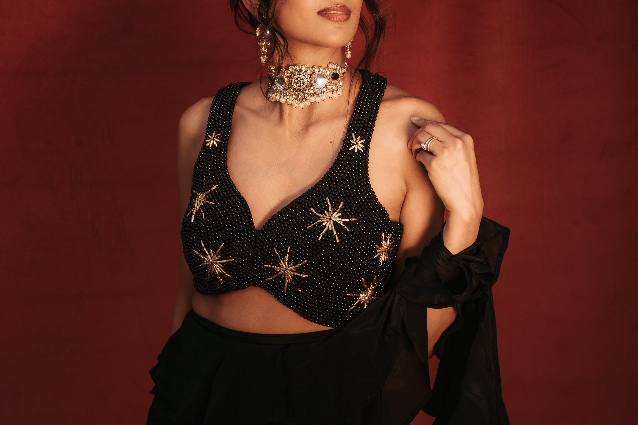 STARRY NIGHT - BEADED BLOUSE