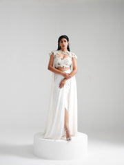 Nirvana - Ivory Cape Co-ord Lehenga