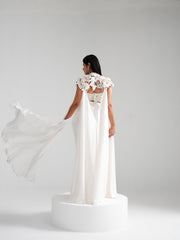 Nirvana - Ivory Cape Co-ord Lehenga