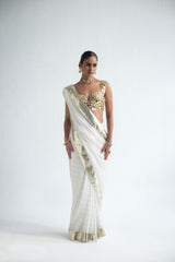 Chaand - Gold Mirror Saree
