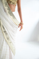 Chaand - Gold Mirror Saree