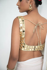 Chaand - Gold Mirror Saree