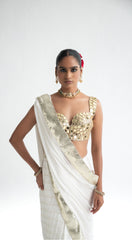 Chaand - Gold Mirror Saree