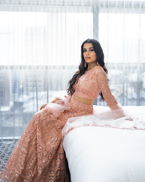 Priyanka - Peach Lehenga