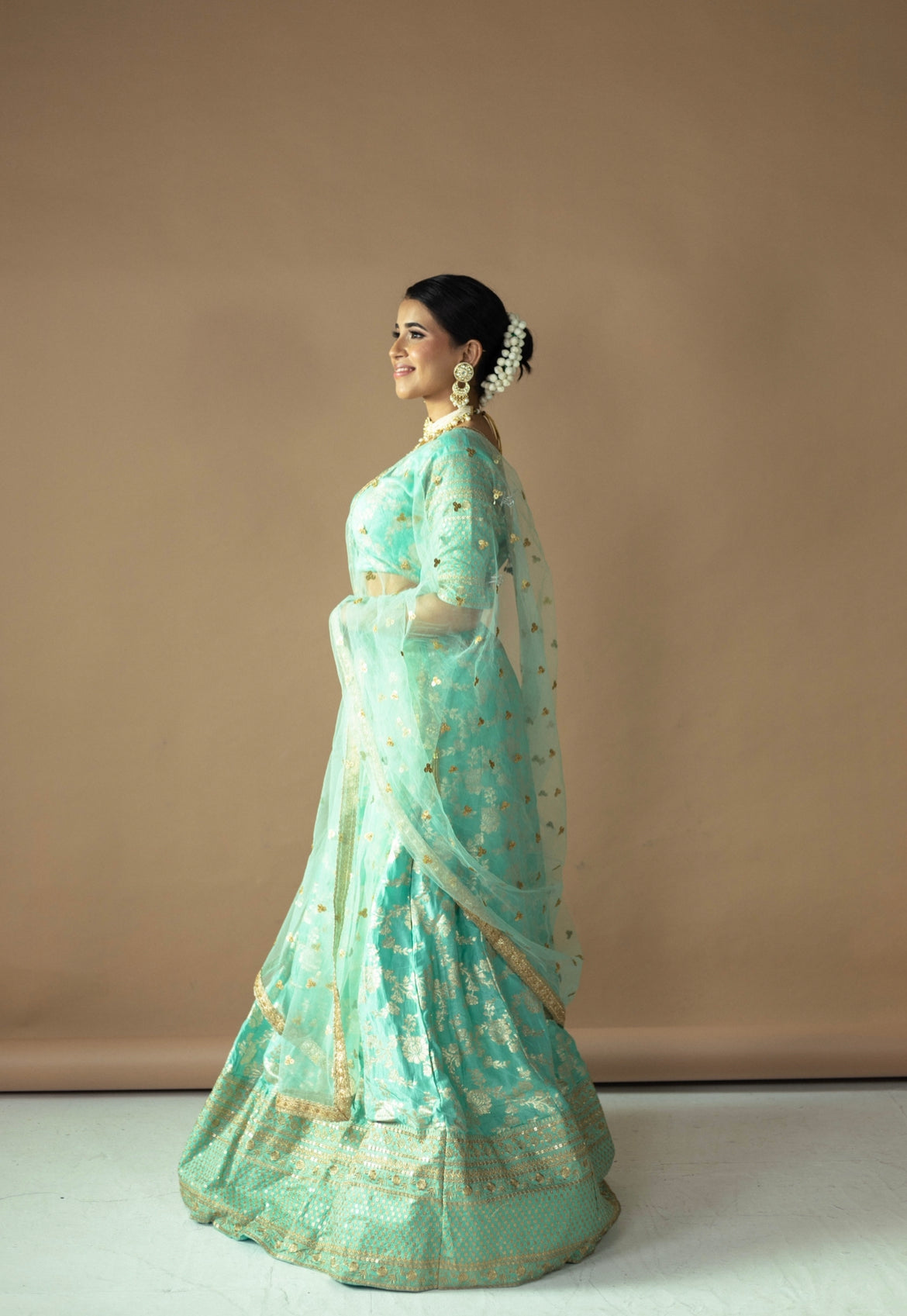 Mastani - Green Lehenga - TANTRUMTHELABEL
